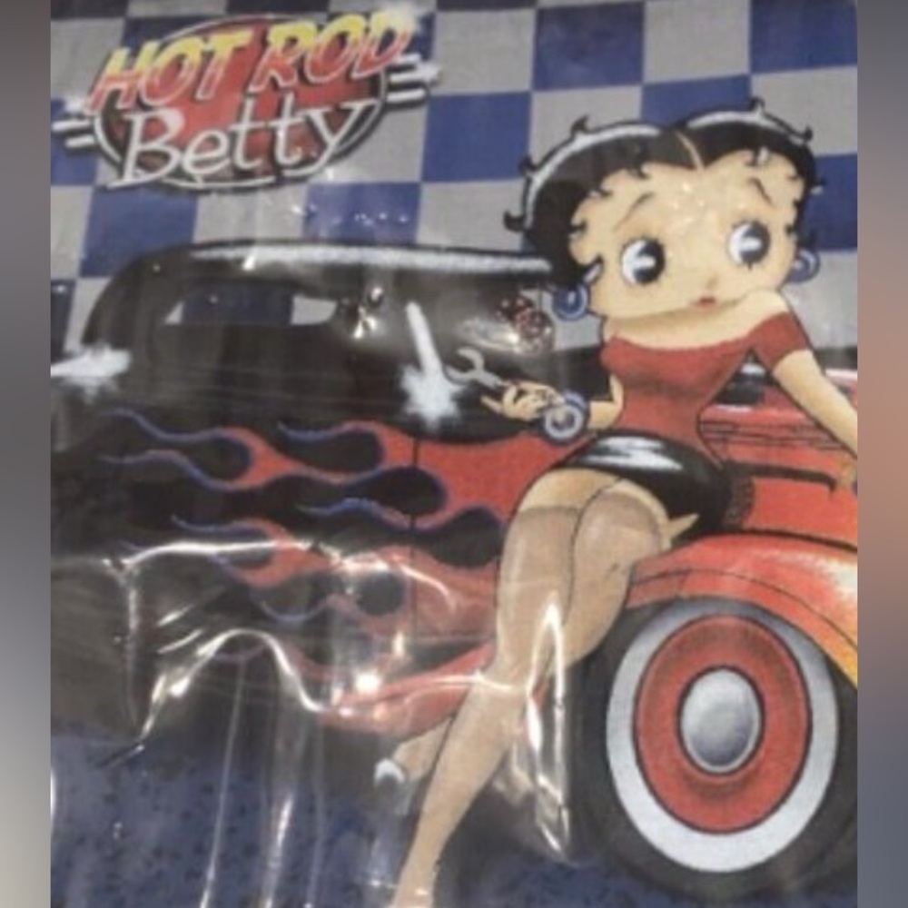 Hot Rod Betty Boop Tee Shirt Men's Size Medium Cygnus Sportswear